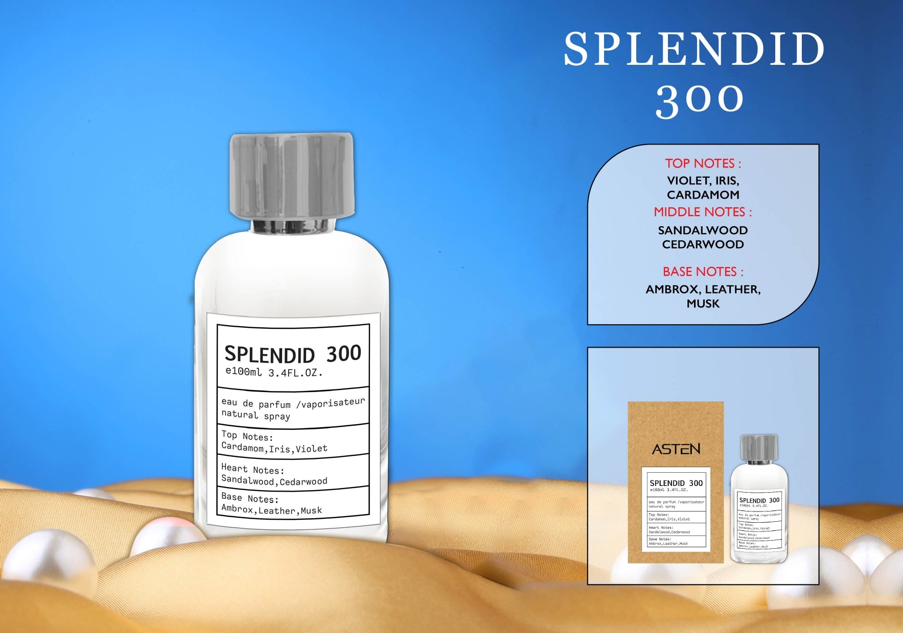 Splendid 300 By Asten Eau De Parfum Spray 3.4 oz