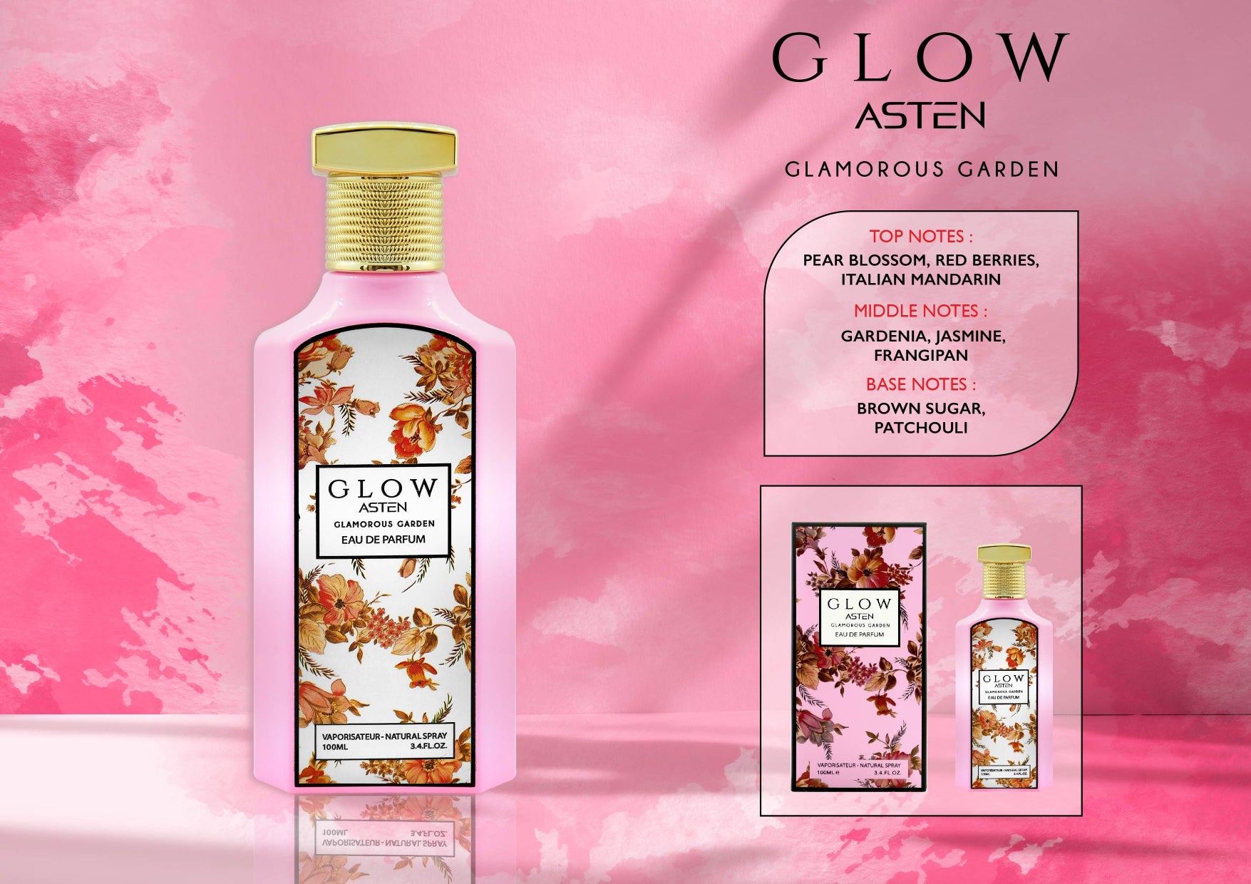 Glow Glamorous Garden By Asten Eau De Parfum Spray 3.4 oz