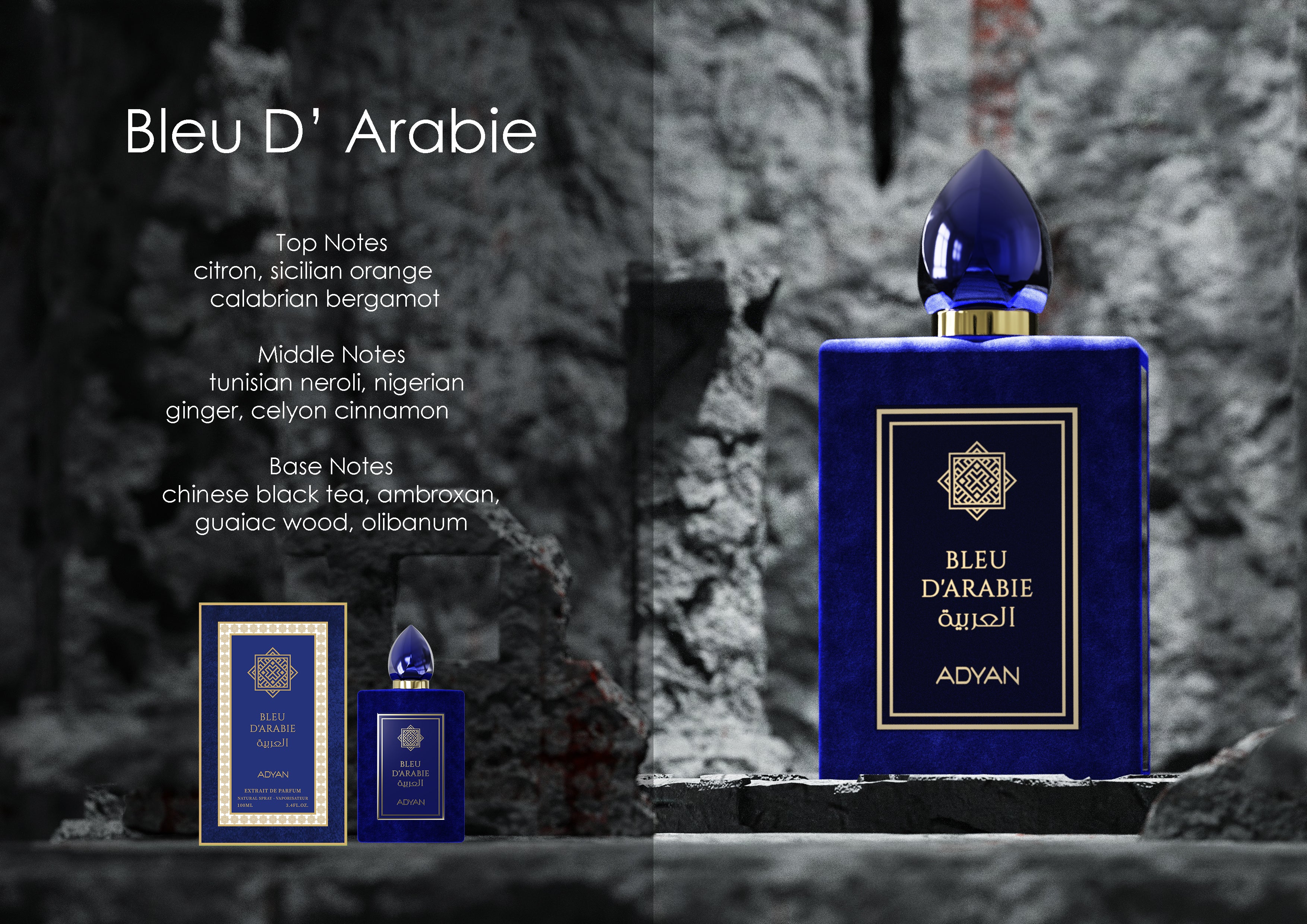 Bleu D'Arabie By Adyan Extrait De Parfum Spray 3.4 oz
