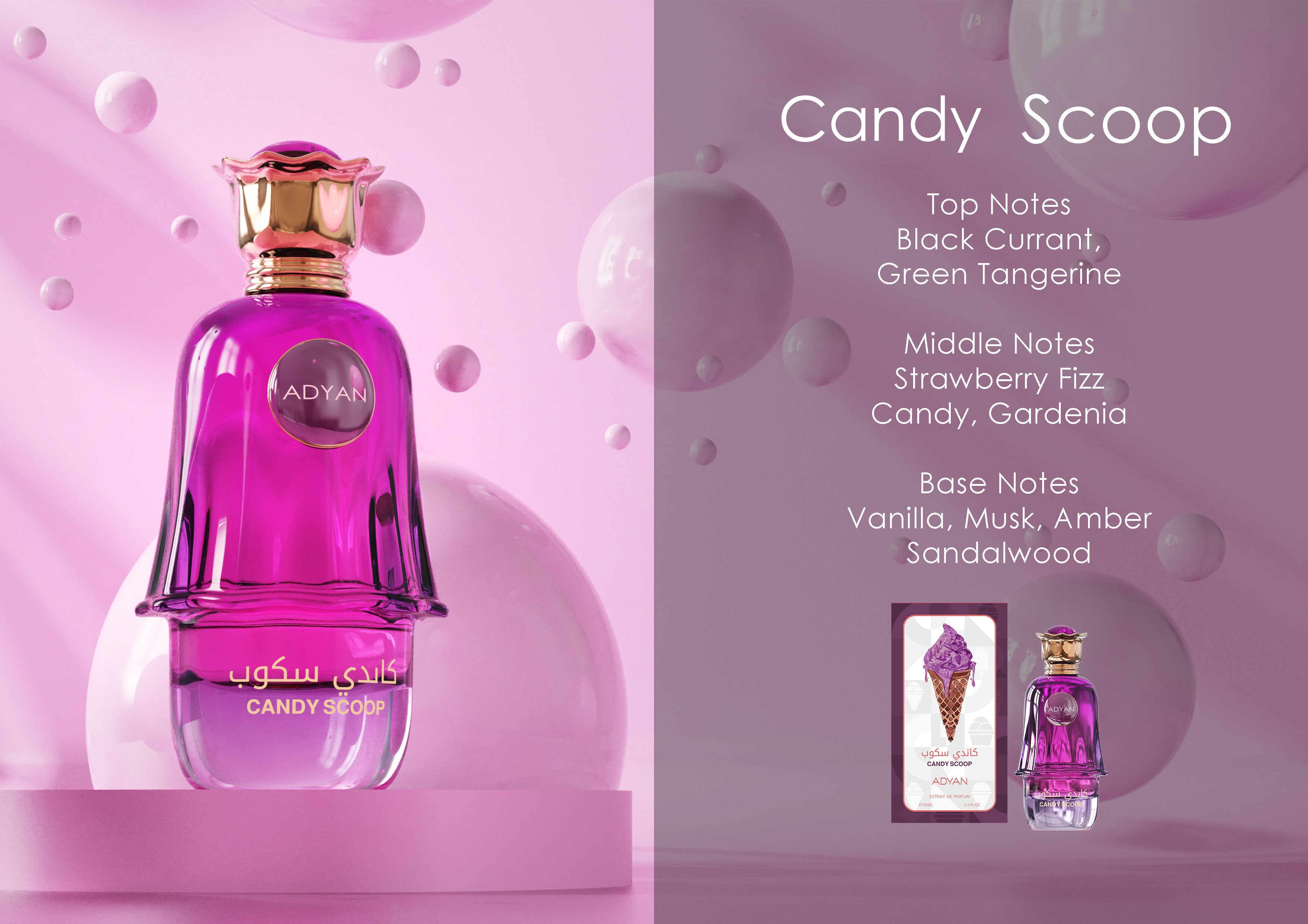 Candy Scoop By Adyan Extrait De Parfum Spray 3.4 oz