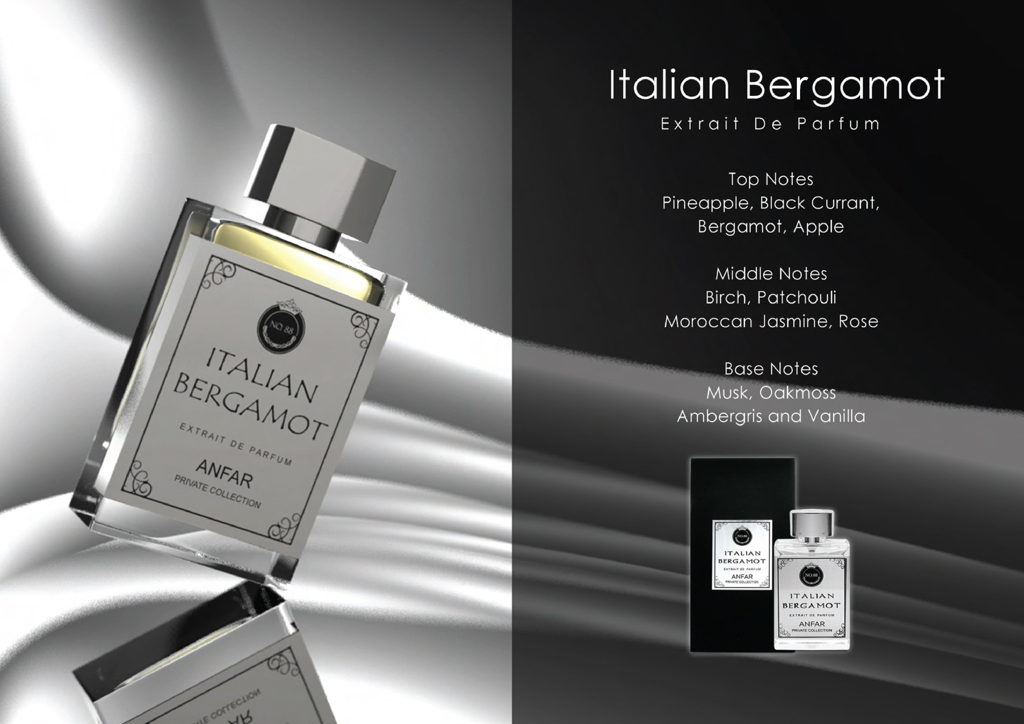 Italian Bergamot For Men By Anfar Extrait De Parfum Spray 1.7 oz
