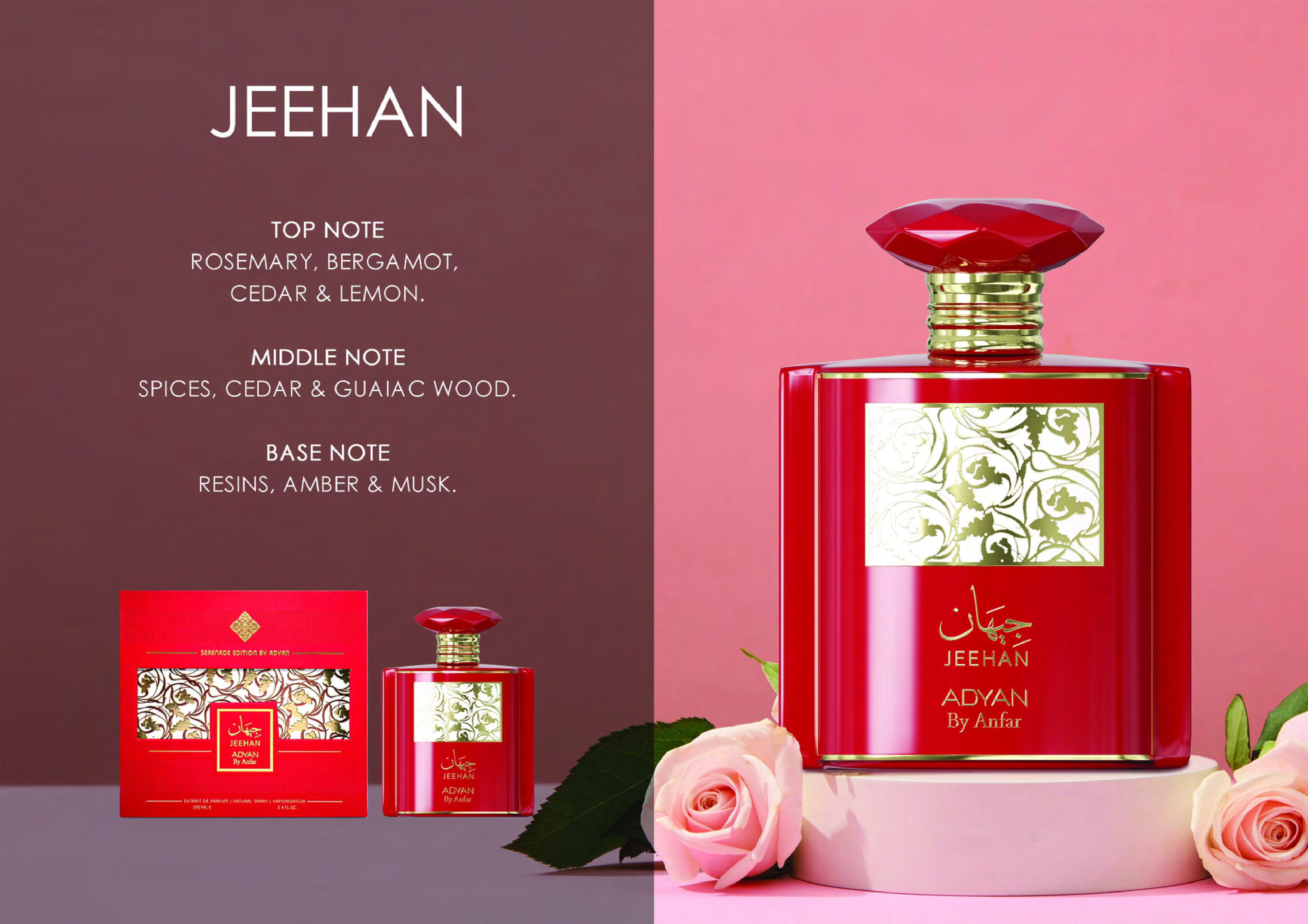 Jeehan By Adyan Extrait De Parfum Spray 3.4 oz