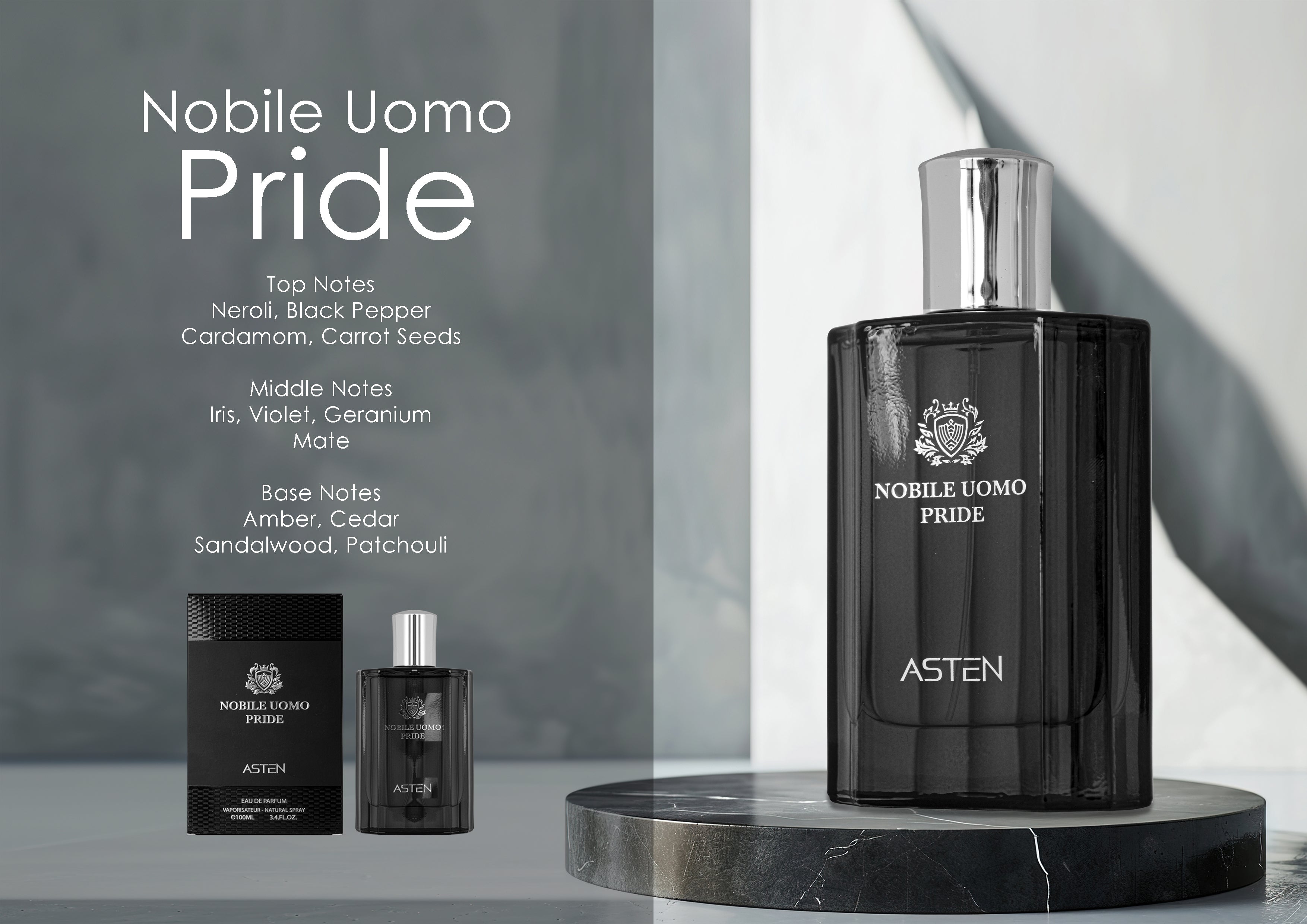 Nobile Uomo Pride By Asten Eau De Parfum Spray 3.4 oz