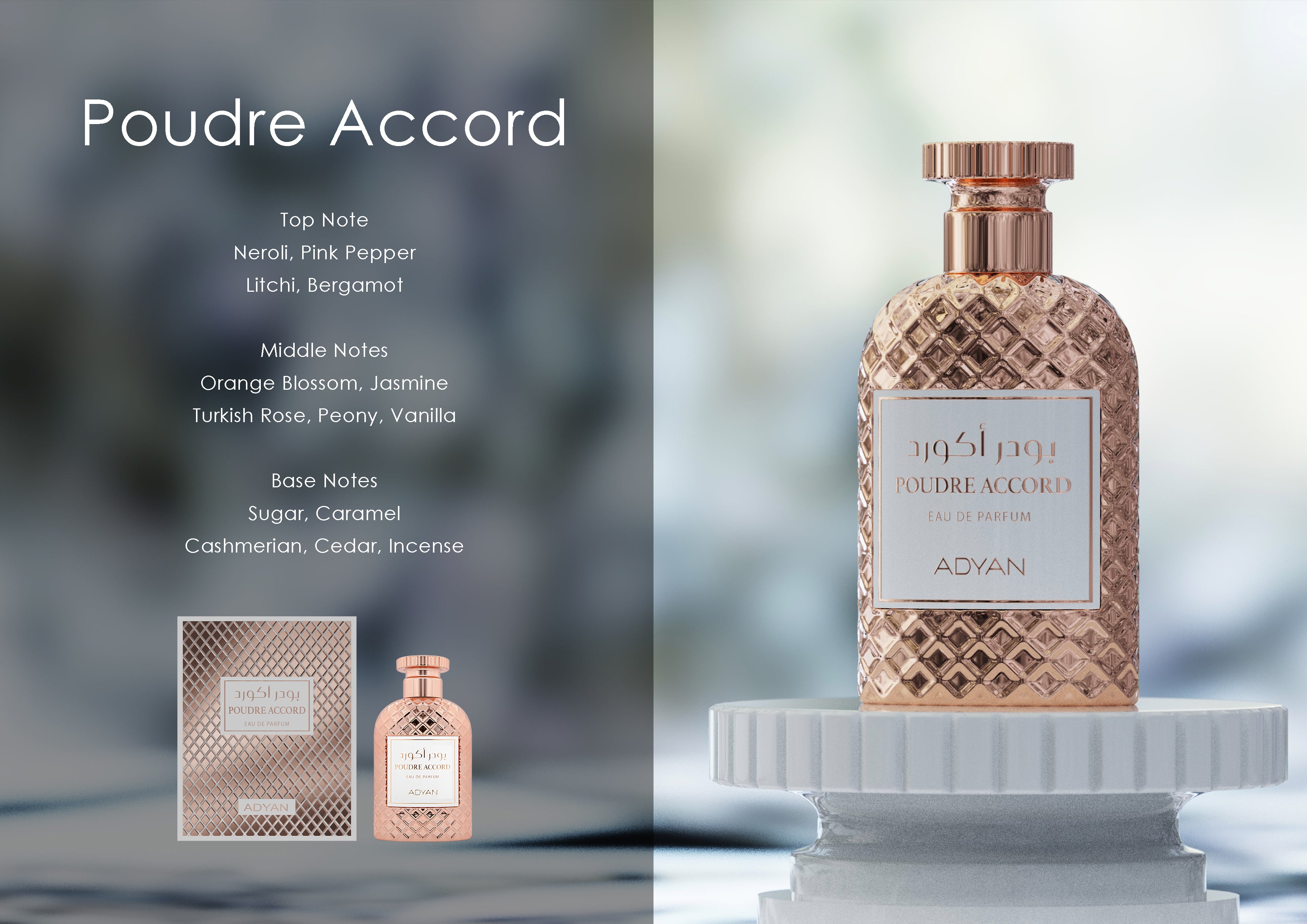 Poudre Accord By Adyan Eau De Parfum Spray 3.4 oz