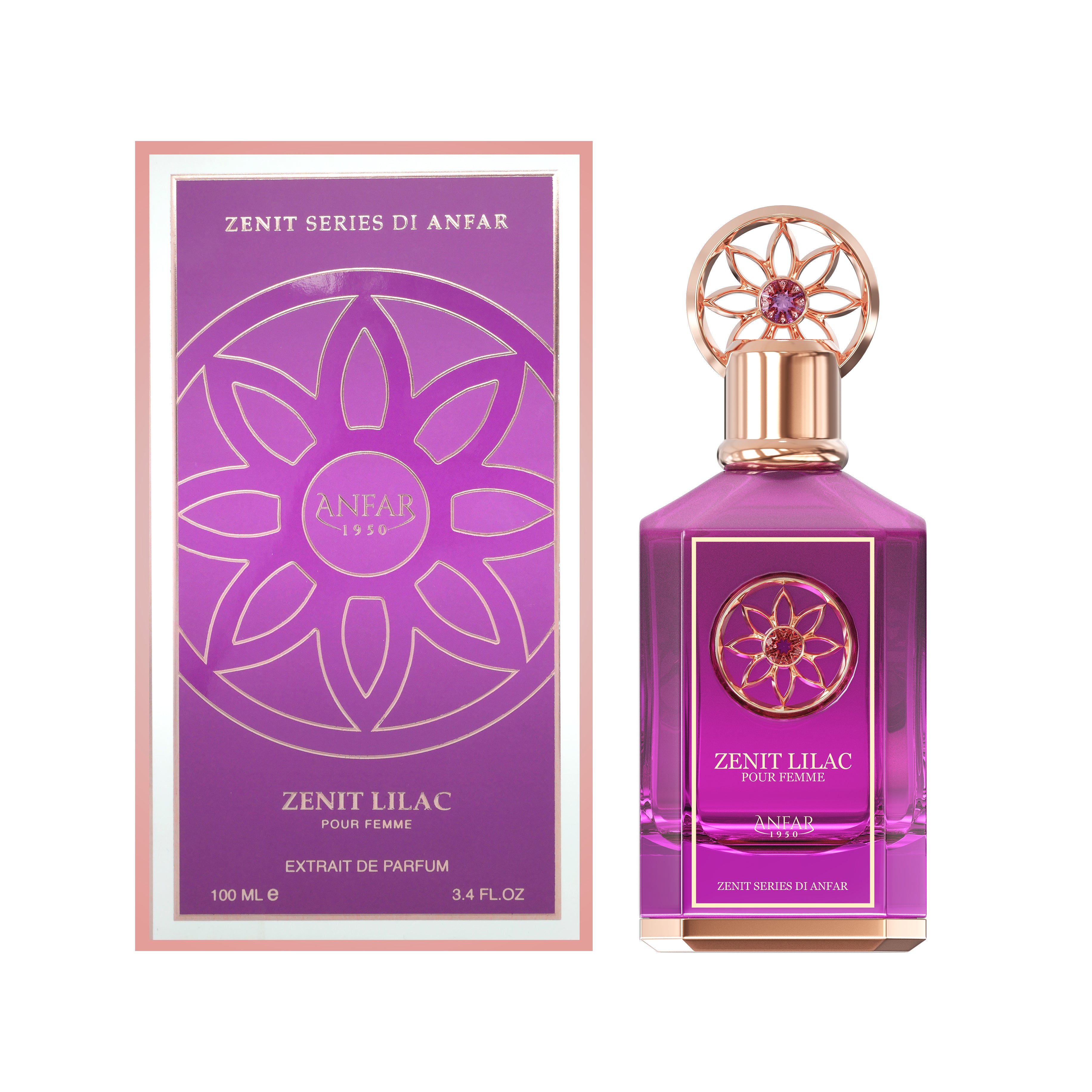 Ladies Zenit Lilac By Anfar Extrait De Parfum Spray 3.4 oz